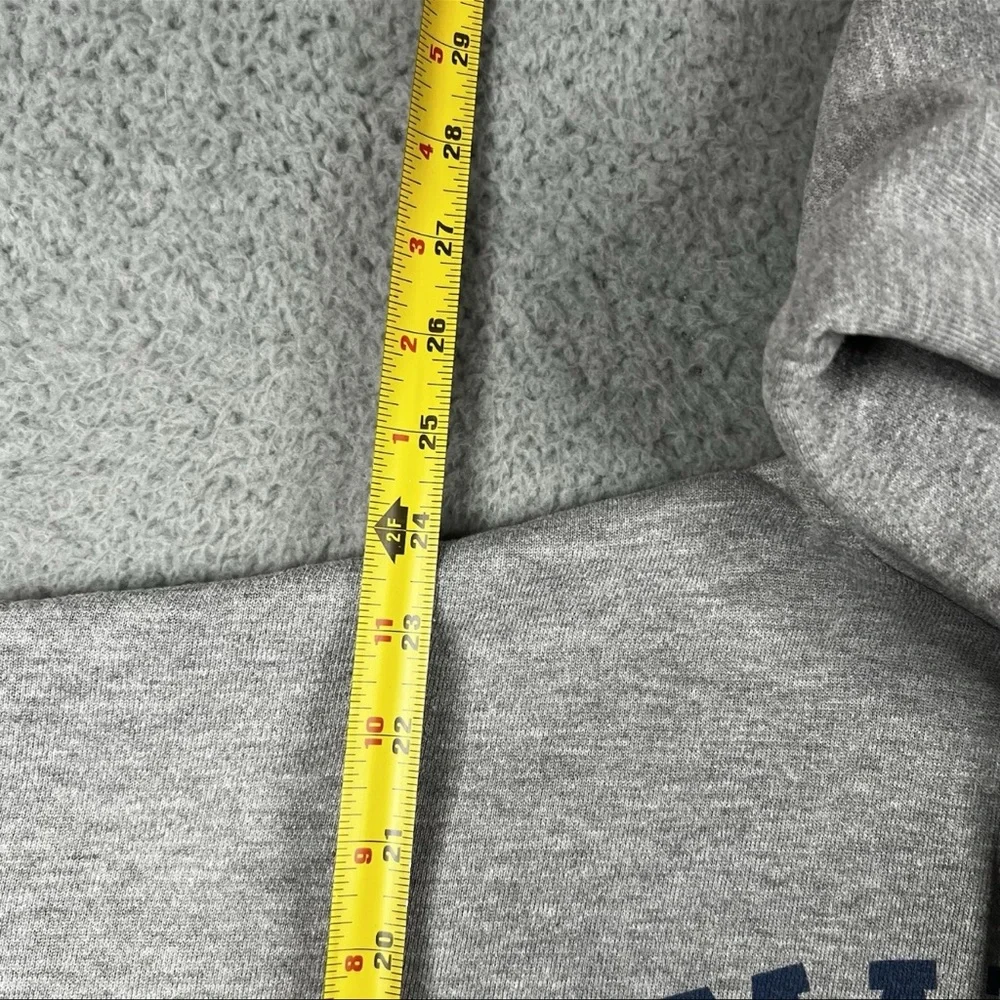 Vintage 90s Hoodie Sweatshirt Gray Pull Over Men’s Size Medium Martha’s Vinyard - Picture 7 of 11